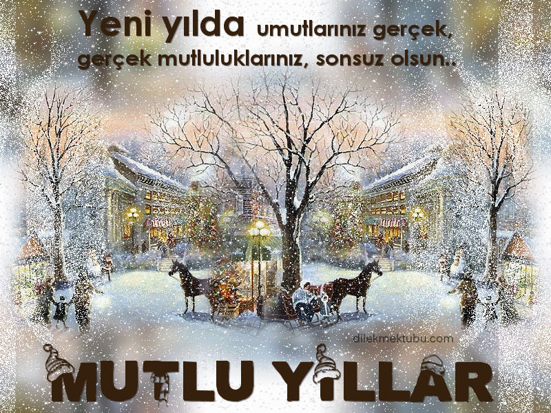 Hareketli yeni yıl mesajı
