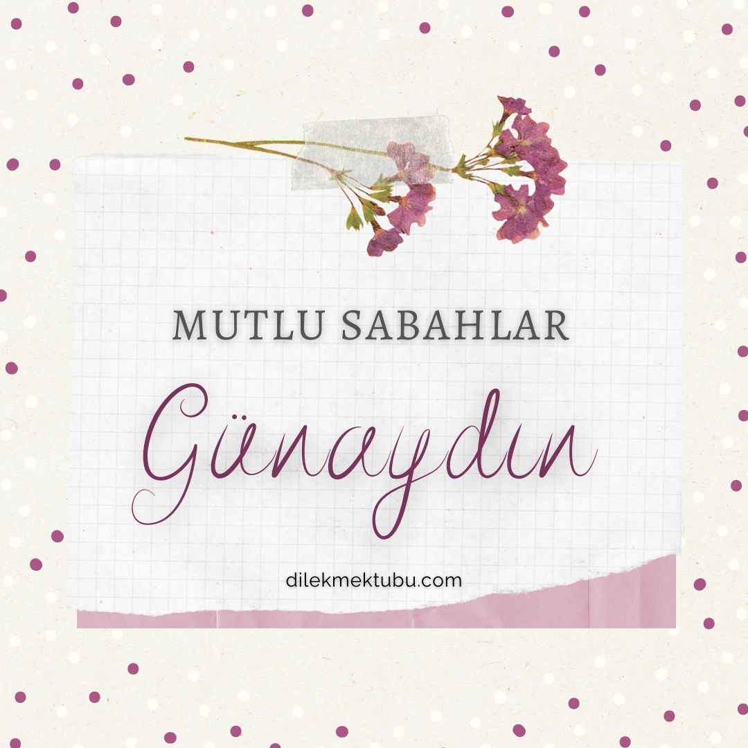 günaydın mesajı