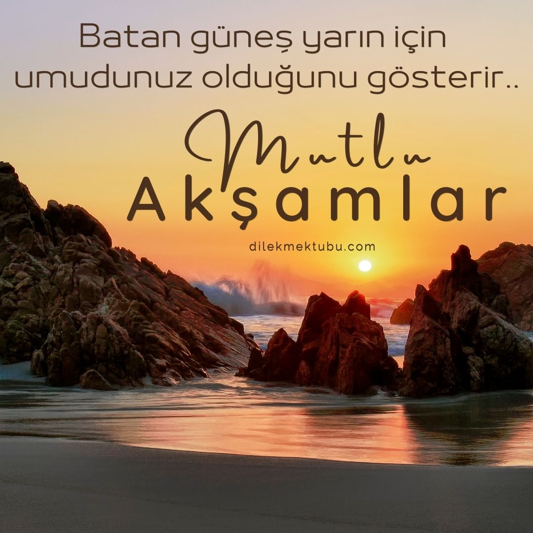 iyi akşamlar mesajı