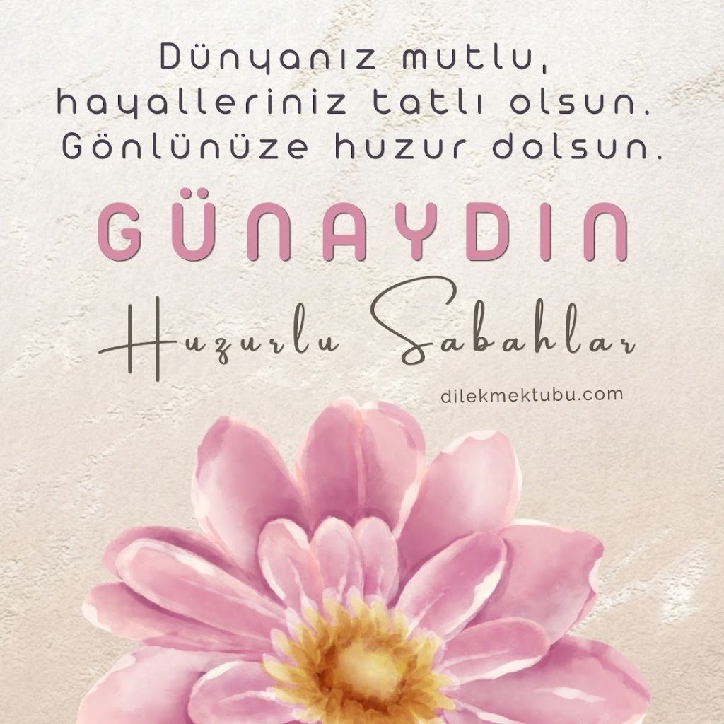 günaydın mesajı