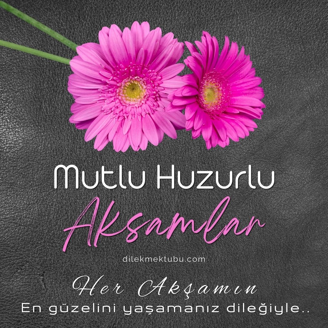 iyi akşamlar mesajı