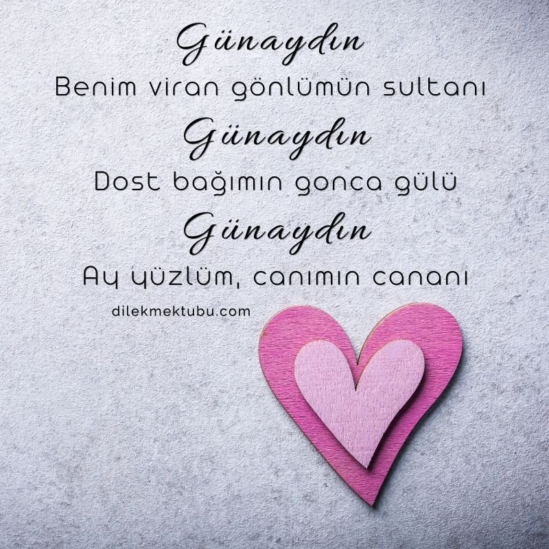 günaydın bir tanem