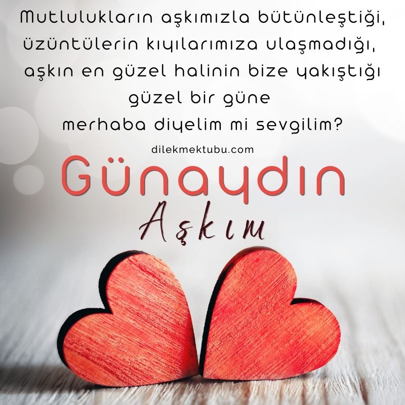 günaydın sevgilim mesajı