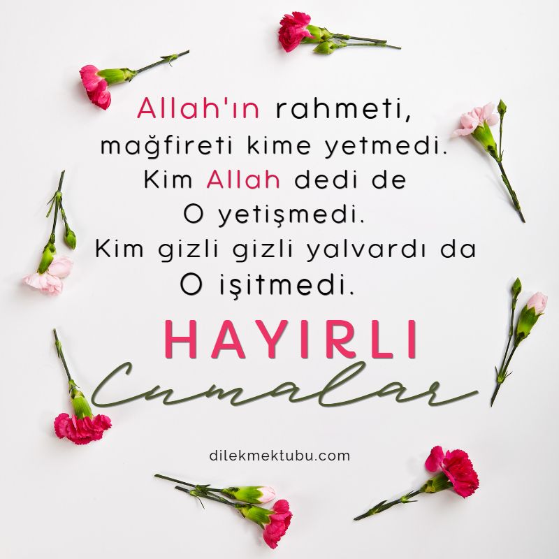 dostlara cuma mesajı