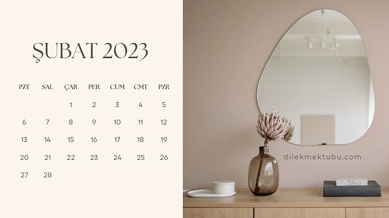 Şubat 2023 Takvimi