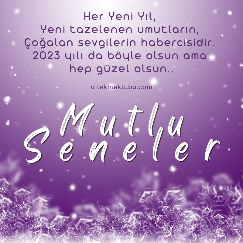 yılbaşı mesajı resimli
