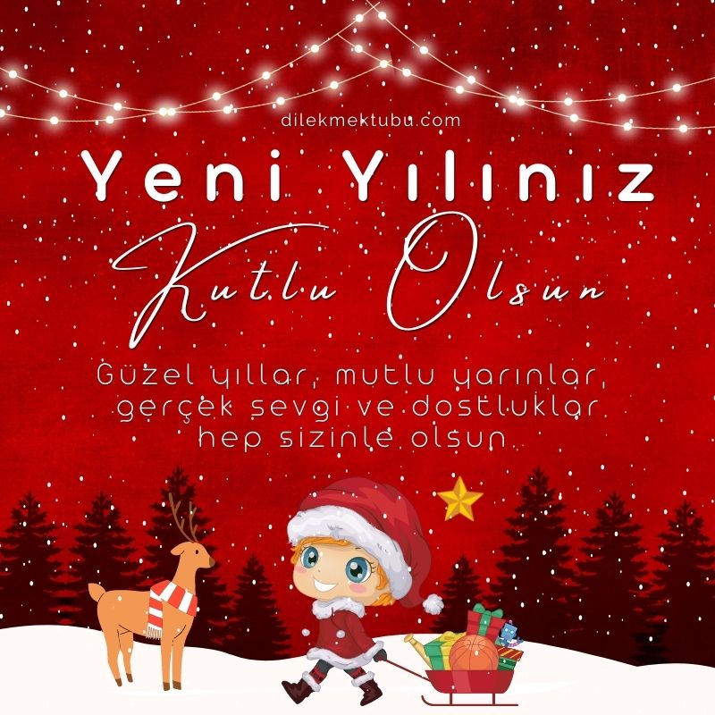 yeni yıl kutlama kartı