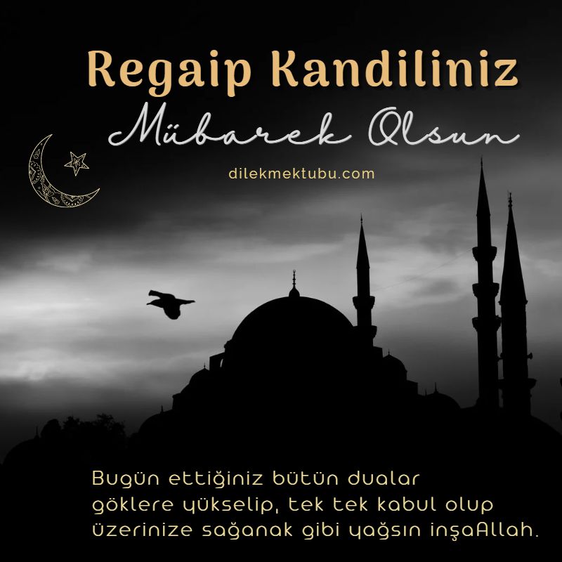 Regaip Kandili Mesajları / Resimli 2023