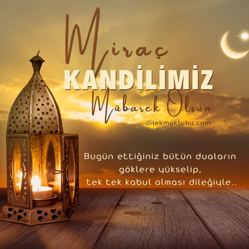 Miraç Kandili Mesajları / Resimli 2023