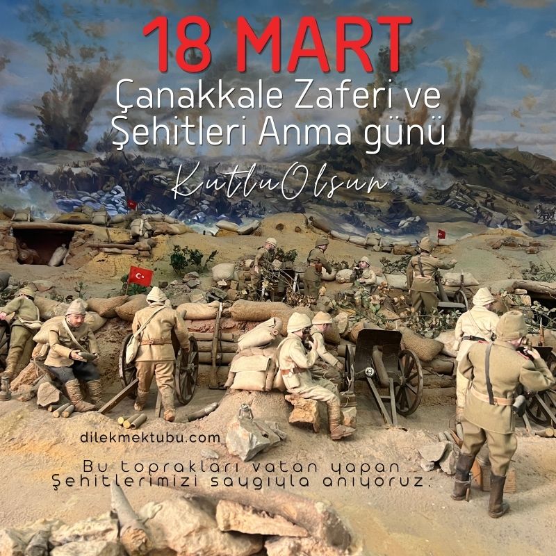 18 Mart Şehitlerini Saygıyla anıyoruz