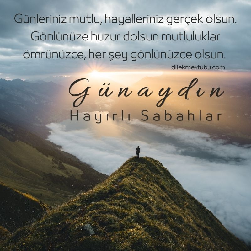 mutlu sabahlar mesajı