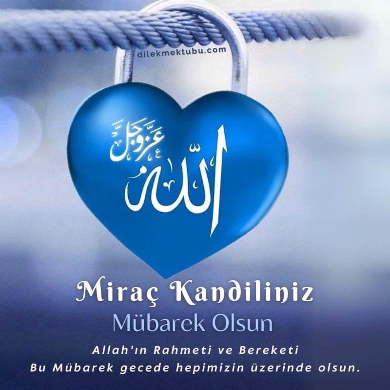 miraç kandili mesajı