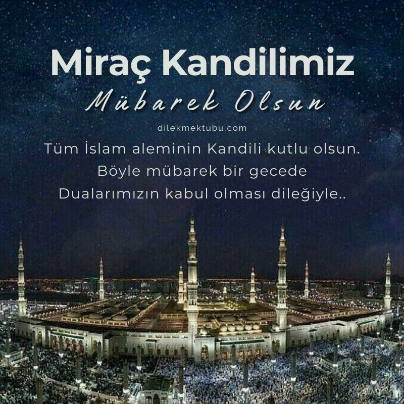 2024 Miraç Kandili Mesajları Resimli